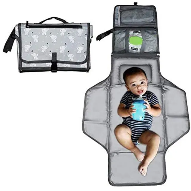 กระเป๋าผ้าอ้อมพร้อมกระเป๋าใส่ขวด