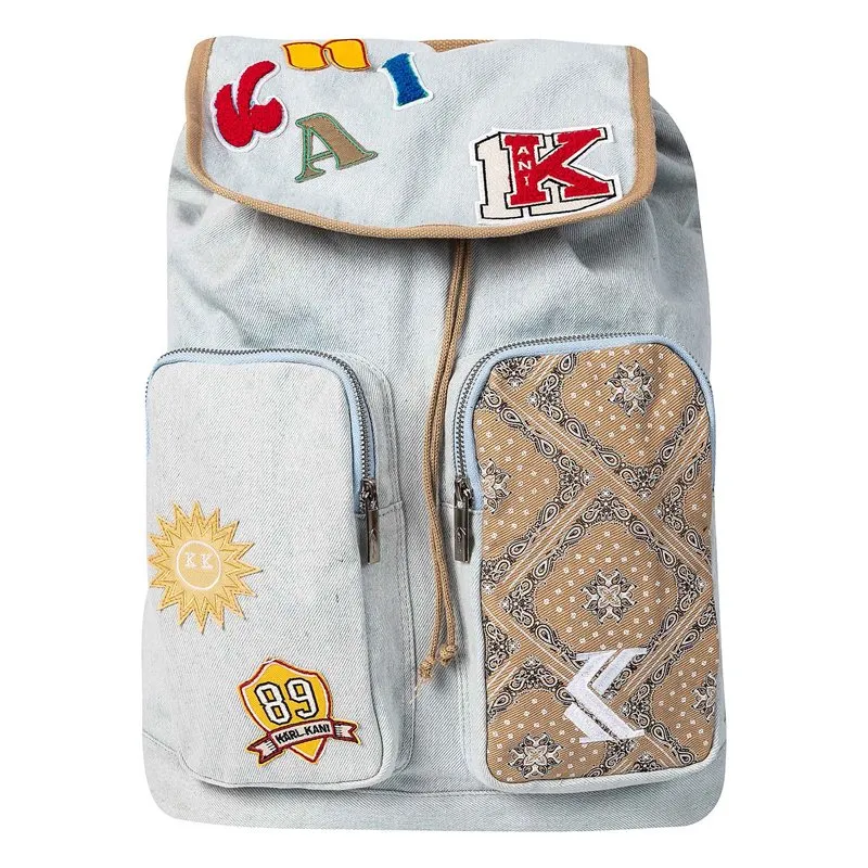 กระเป๋าเป้พิมพ์ลายเดนิมฟอก